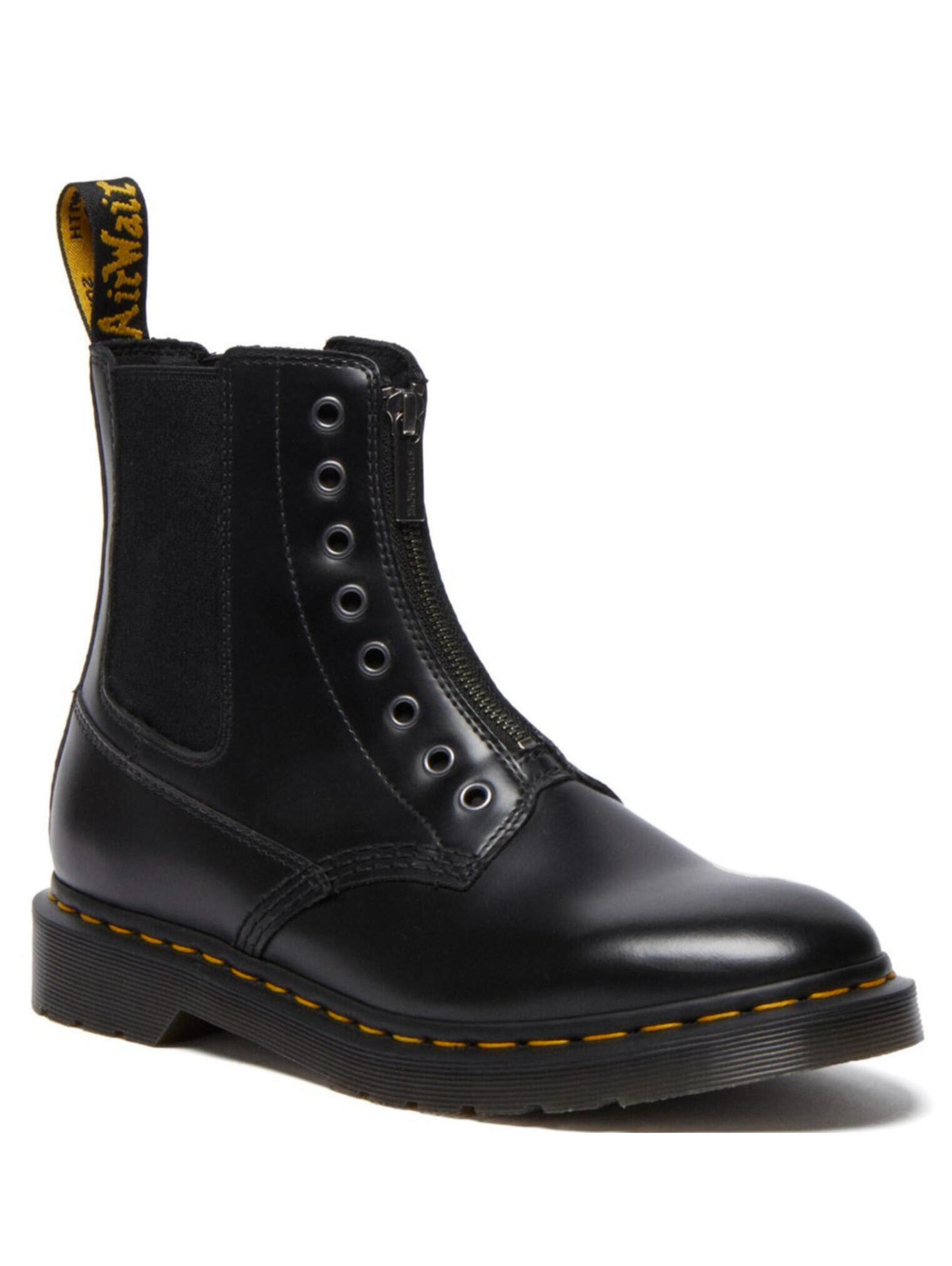 Dr. Martens 1460 Gusset Leather Boots Smooth Black, Mens 11, Womens 12, New